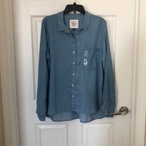 “Denim” button up